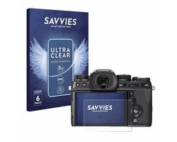 Savvies - Screenprotector voor Fujifilm X-T2 - Folie Beschermfolie transparant 6 Stuks