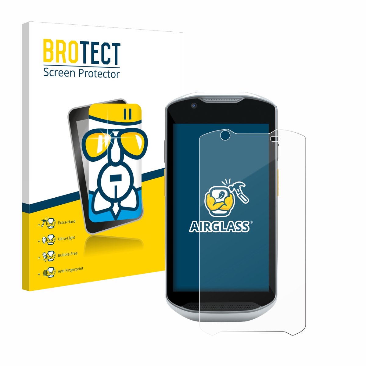 Screenprotector voor Zebra TC57/ 57x/ 56/ 52 Beschermglas transparant