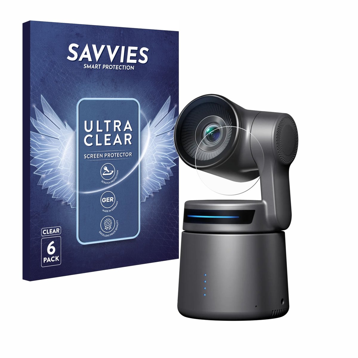 Savvies - Screenprotector voor OBSBOT Tail Air - Folie Beschermfolie transparant 6 Stuks