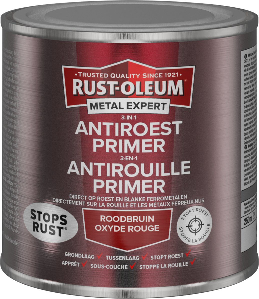 Rust-Oleum Metal Expert 3-in-1 Anti Roest Primer in blik - 250ml
