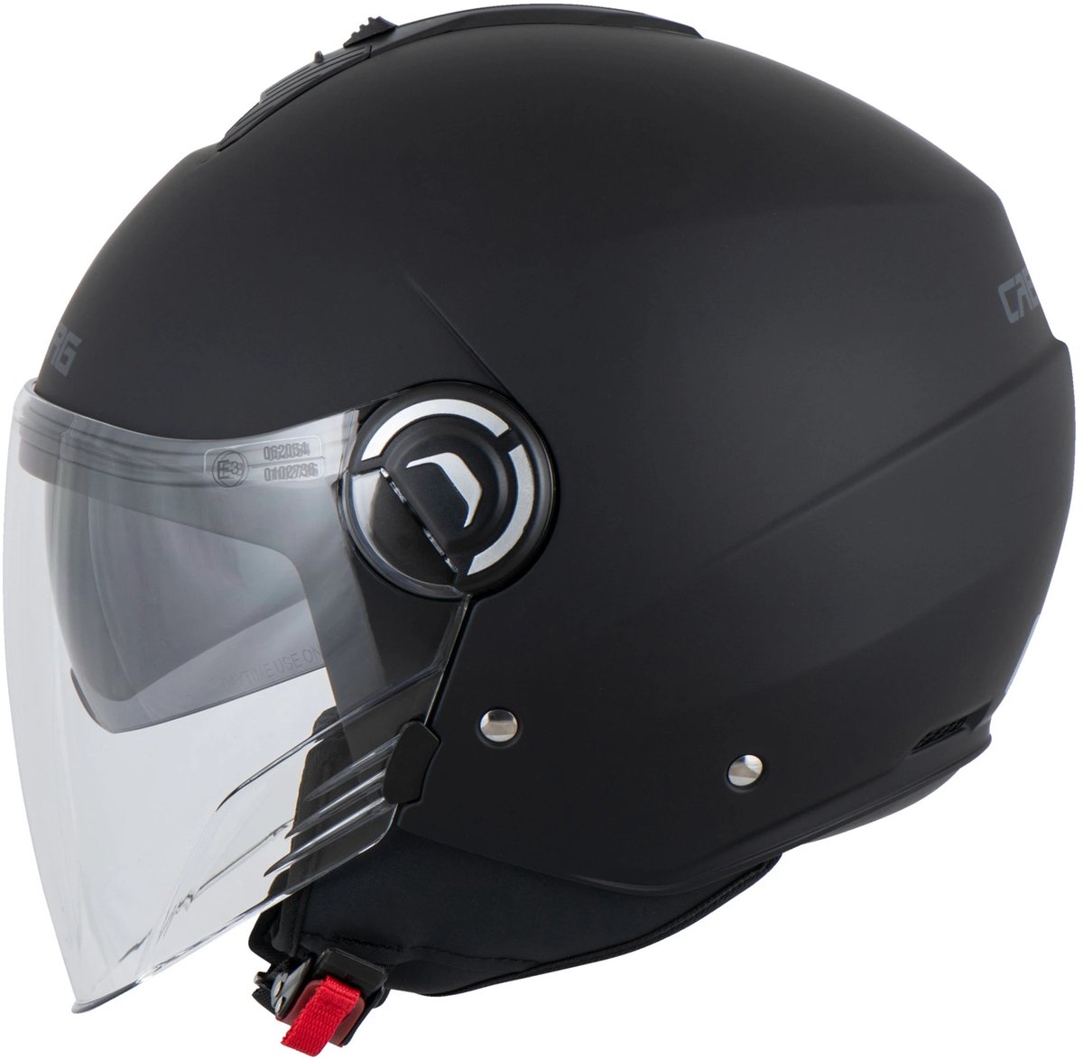 Caberg Riviera-X - Mat Zwarte Motor en Scooter Jethelm met ingebouwd zonnevizier - Maat S (55 t/m 56 cm hoofdomtrek) - ECE 22.06 Gekeurd – foto 2