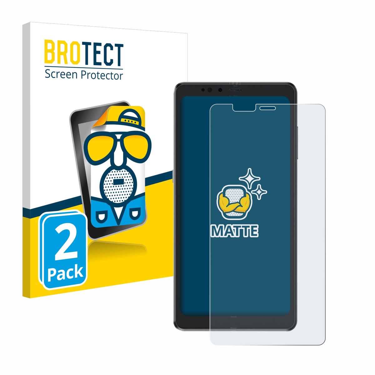 BROTECT - Screenprotector voor Hisense A9 - Folie Beschermfolie matte 2 Stuks