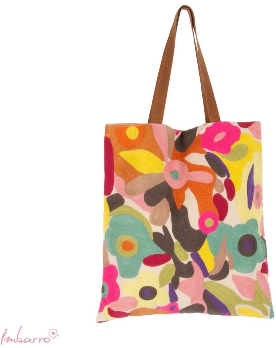 Imbarro - Tas - Shopper - Strandtas - Bliss - 100% Katoen - Handmade - 45x45