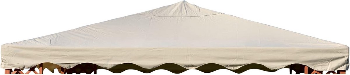 Waterdicht Reservezeil Polyester Ecru voor Paviljoen 3x4m met Airvent