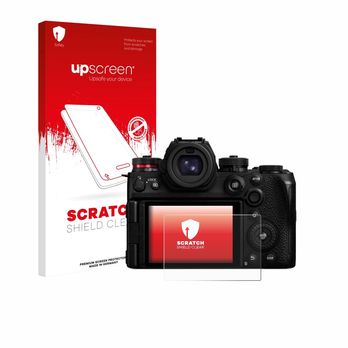upscreen - Screenprotector voor Panasonic Lumix DC-S1II - Folie Beschermfolie transparant