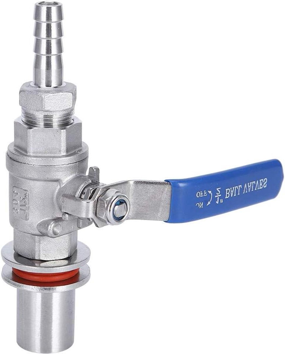 Allecto- Kogelkraan - Roestvrij staal - Binnendraad - 304 RVS - Bierketel - Brouwaccessoire - Geschikt voor huisbrouwen - Zilverkleurig 1/2 inch Kogelkraan Bierketel 304 Roestvrij staal Binnendraad Kogelkraan Bierbrouwen Huisbrouwaccessoire