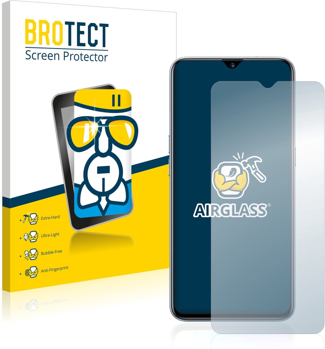 Screenprotector voor realme XT Beschermglas transparant