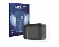 Savvies - Screenprotector voor Akaso V50X - Folie Beschermfolie transparant 6 Stuks