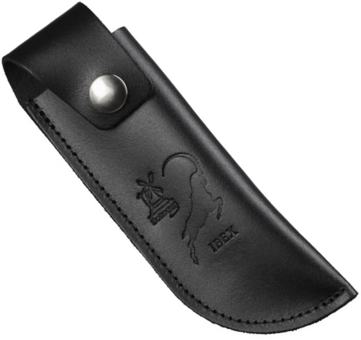 Robert Herder Lederen Schede met Riembevestinging tbv IBEX 120 mm – Zwart