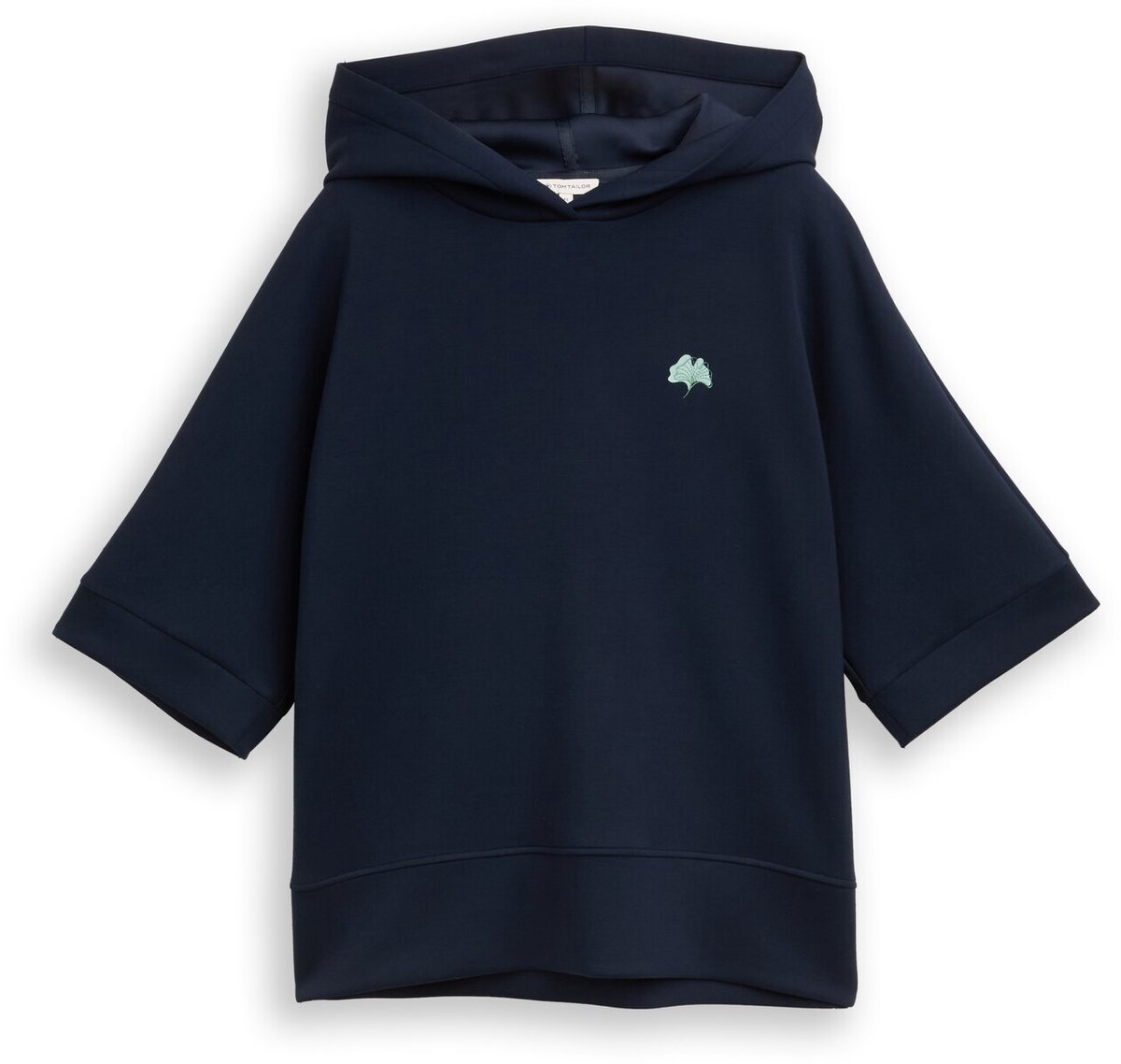 Tom Tailor - Hoodiesweatshirt van scuba - Maat XXL - sky captain blue