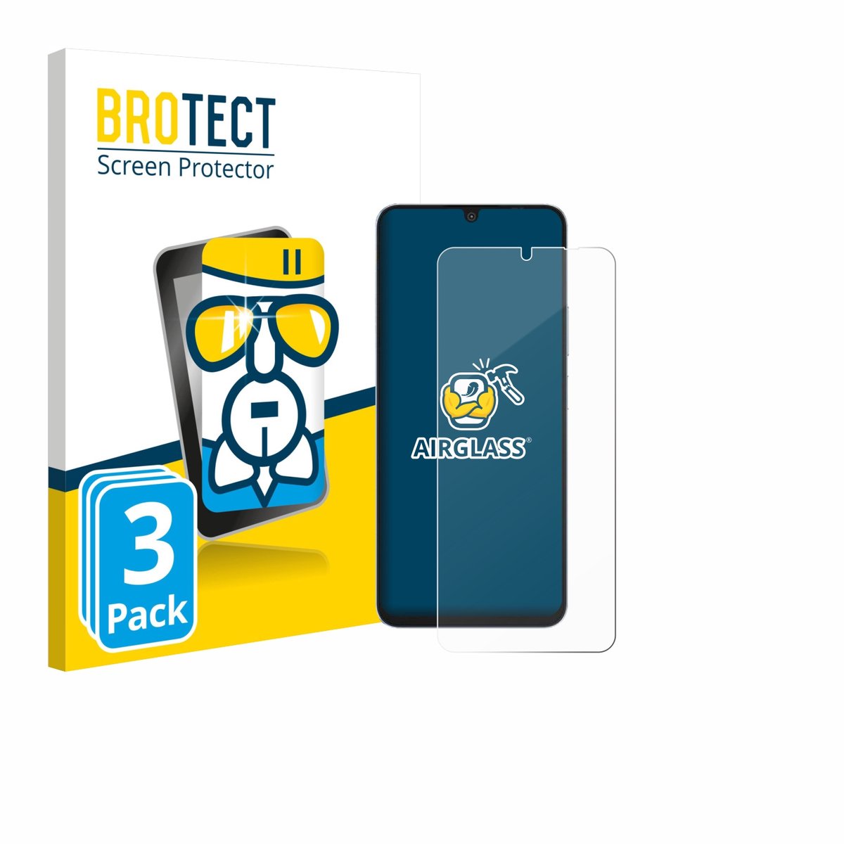 Screenprotector 3 Stuks voor Blackview Shark 6 5G Beschermglas transparant