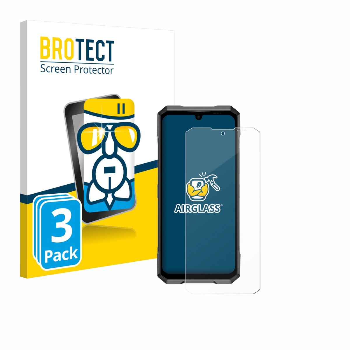 Screenprotector 3 Stuks voor Doogee Blade GT Play Beschermglas transparant
