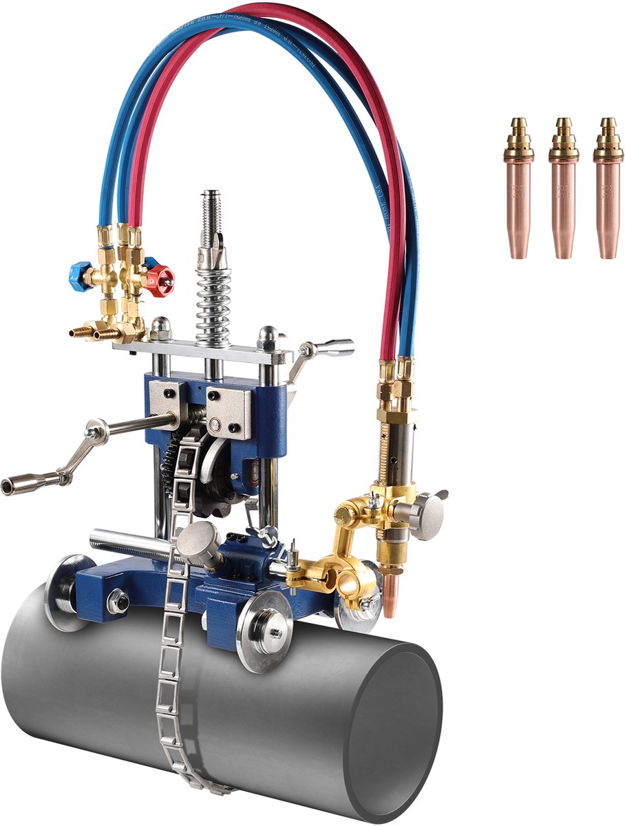 VEVOR Handmatige Gasleidingsnijmachine 5-50,8 mm Dikke Buis 0-45° Draagbaar