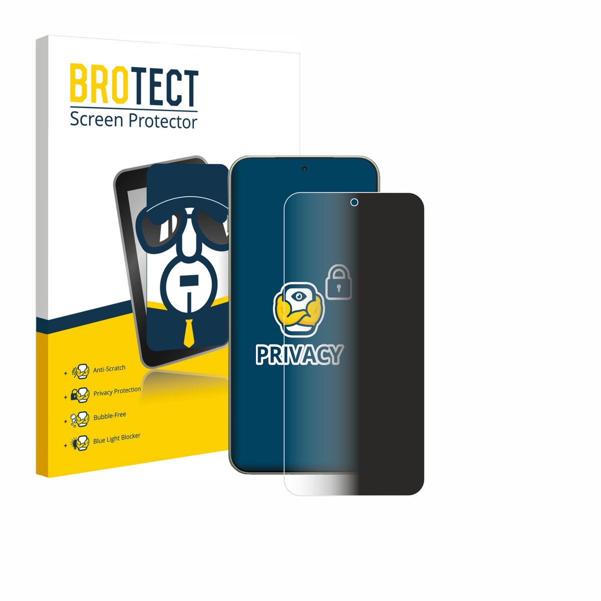 BROTECT - privacy screenprotector voor OnePlus 13T - Folie Beschermfolie Blauwlichtfilter