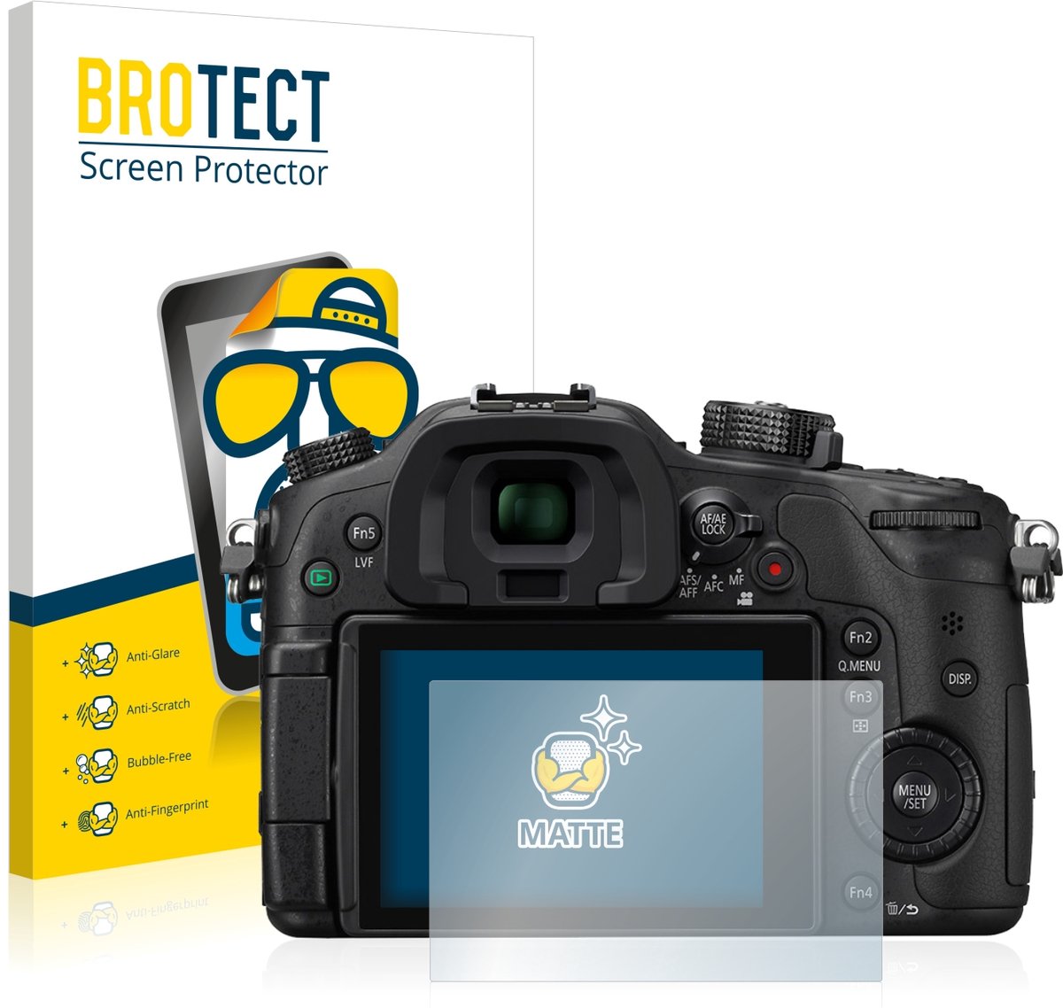BROTECT - Screenprotector voor Panasonic Lumix DMC-GH4 - Folie Beschermfolie matte 2 Stuks
