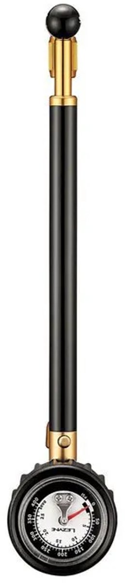 Lezyne Shock Drive Y11 - Hogedruk Shock pomp - Fietspomp - Analoge drukmeter - Tot 27.5 bar - Schrader ventielen - Aluminium - Zwart — afbeelding 3