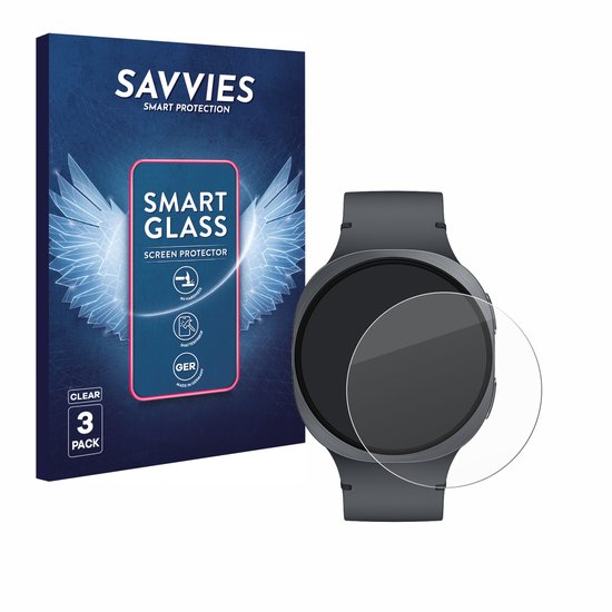 Savvies Smart Glass screenprotector verpakking met een horloge en screenprotector.