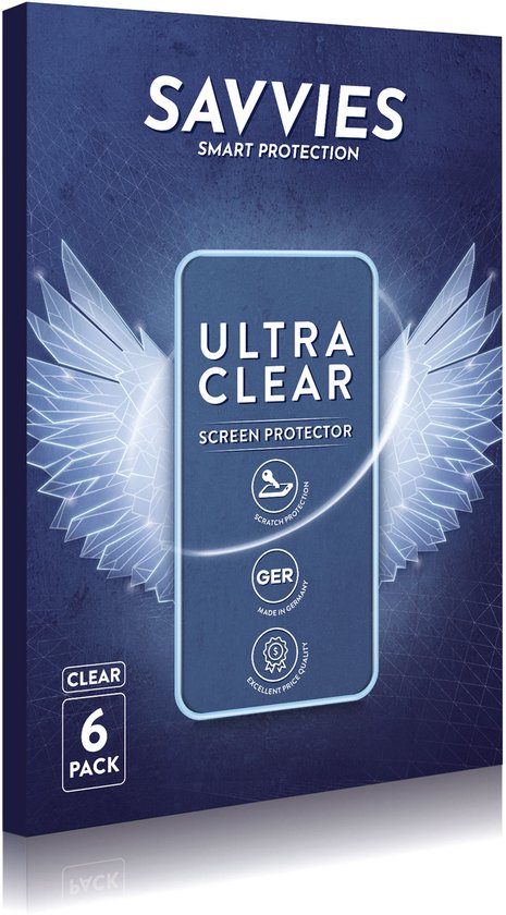 Savvies - Protection d'écran pour Oppo A54 5G - Film protecteur transparent (6 pièces)