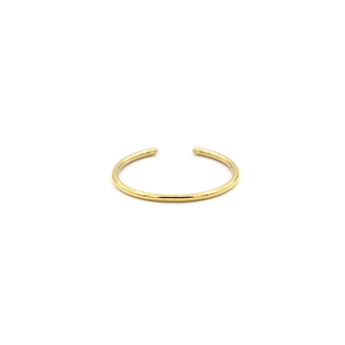 Mint15 Verstelbare ring smal 'Tiny stacking ring' - Goudkleur RVS/Stainless Steel