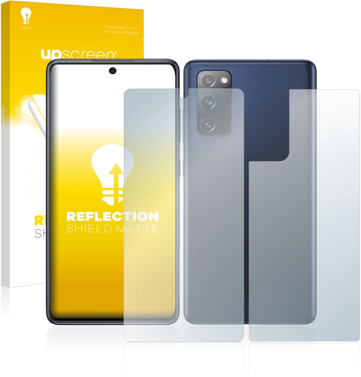 upscreen - Screenprotector voor Samsung Galaxy S20 FE 5G (Voor+Achter) - Folie Beschermfolie anti glare matte