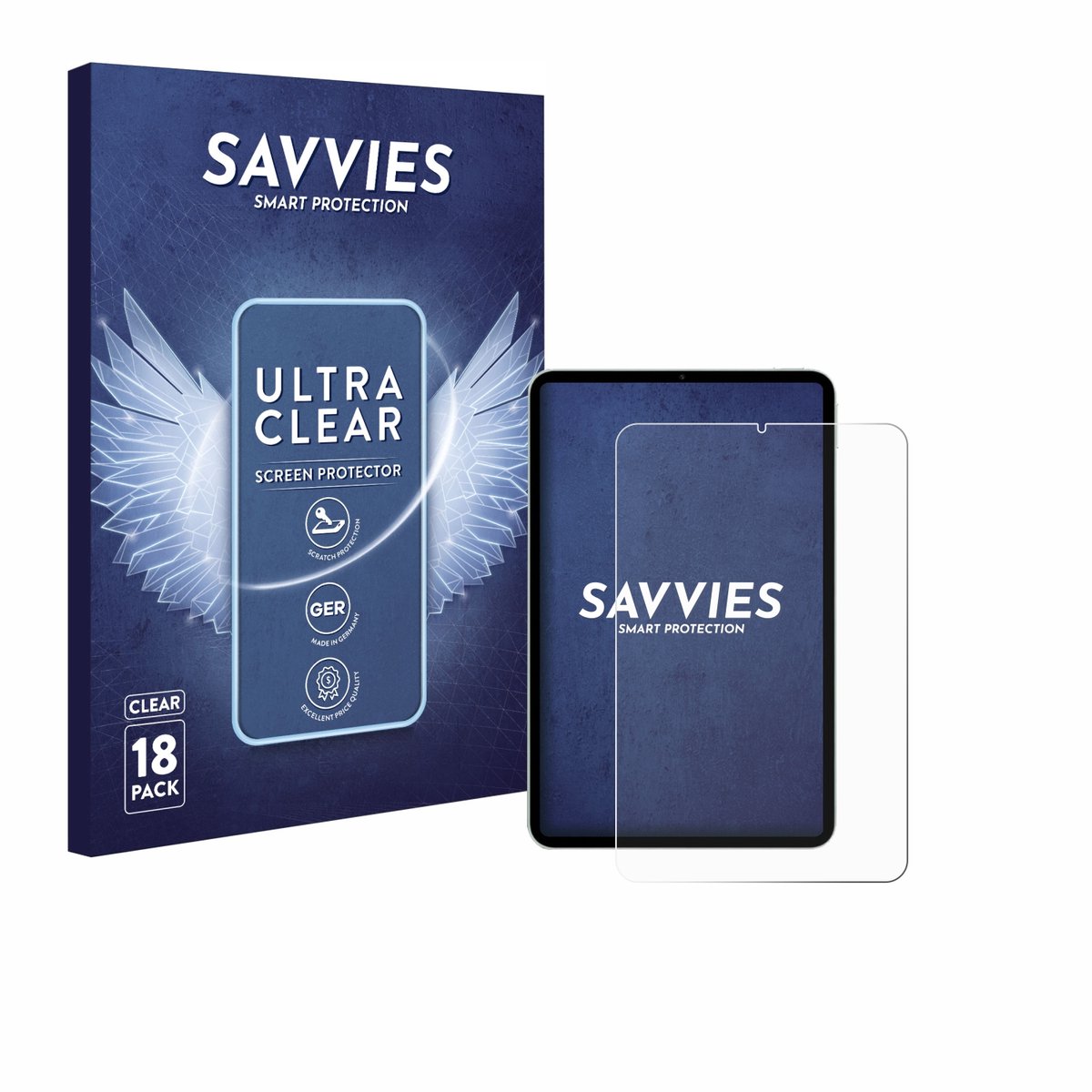 Savvies - Screenprotector voor Xiaomi Pad Mini - Folie Beschermfolie transparant 18 Stuks