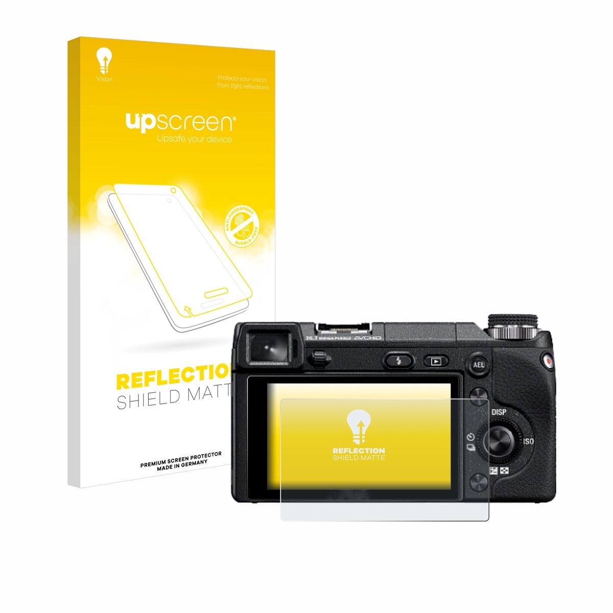 upscreen - Screenprotector voor Sony Alpha NEX-6 - Folie Beschermfolie anti glare matte