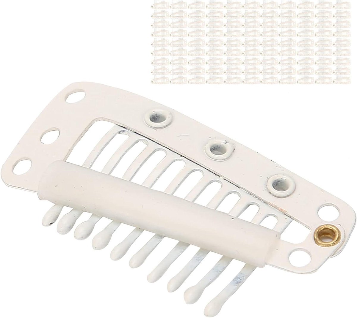 100 stuks Pruik Clips - Roestvrij Staal - Haar Extensions Accessoires