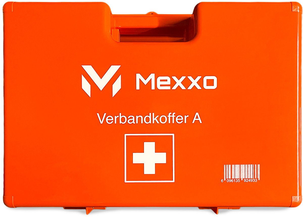 Cover van Mexxo EHBO kit - Verbandkoffer A - 104-delig - Uitgebreide inhoud - inclusief wandhouder