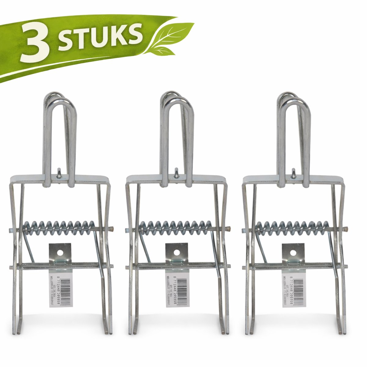 Tuilana ® - Mollenklem - 3 Stuks – Professionele Mollenklemmen - Mollenbestrijding – Mollenverjager - Mollenvanger - Mollenval