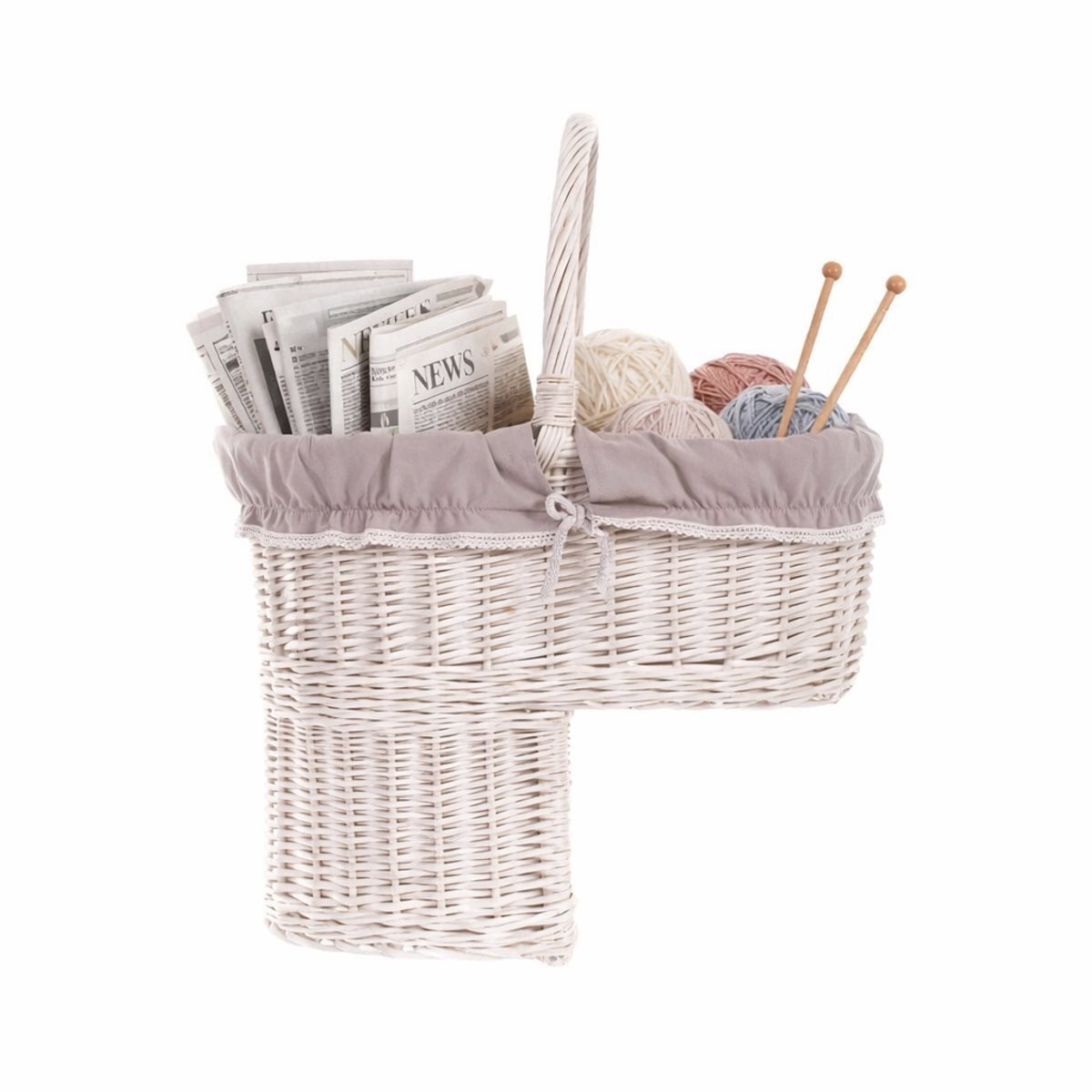 The Wicker Stories – Rietenmand voor de trap – Handgemaakte trapmand met beige afwerking – Opbergmand voor trap, licht en duurzaam, gemaakt in Europa