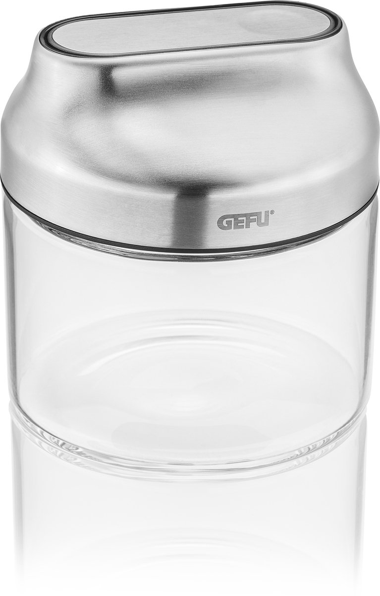 GEFU KIPPO Voorraadpot 400 ml – Met Kanteldeksel voor Makkelijk Doseren – Luchtdicht – Borosilicaatglas