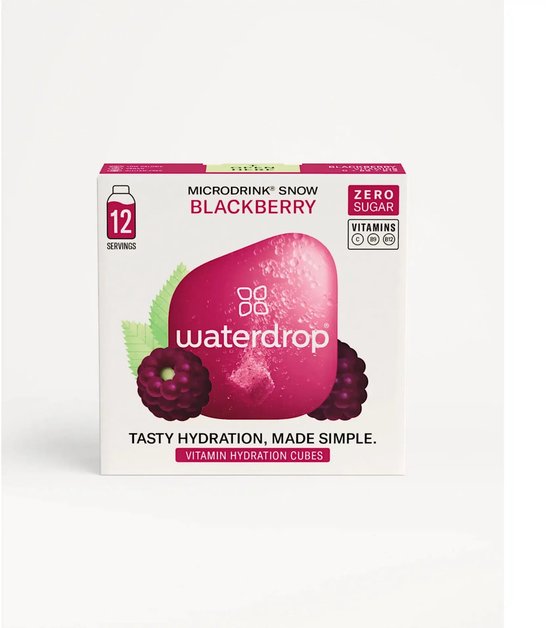 Waterdrop Microdrink Blackberry Snow 12 st