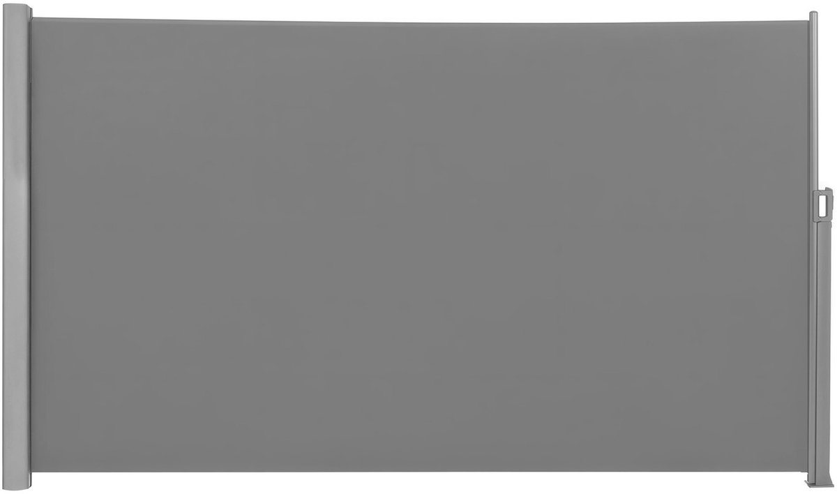 Zijluifel – Uitschuifbaar – Aluminiumlegering en polyester – 180 x 400 cm – Grijs – TÜV SÜD GS gecertificeerd