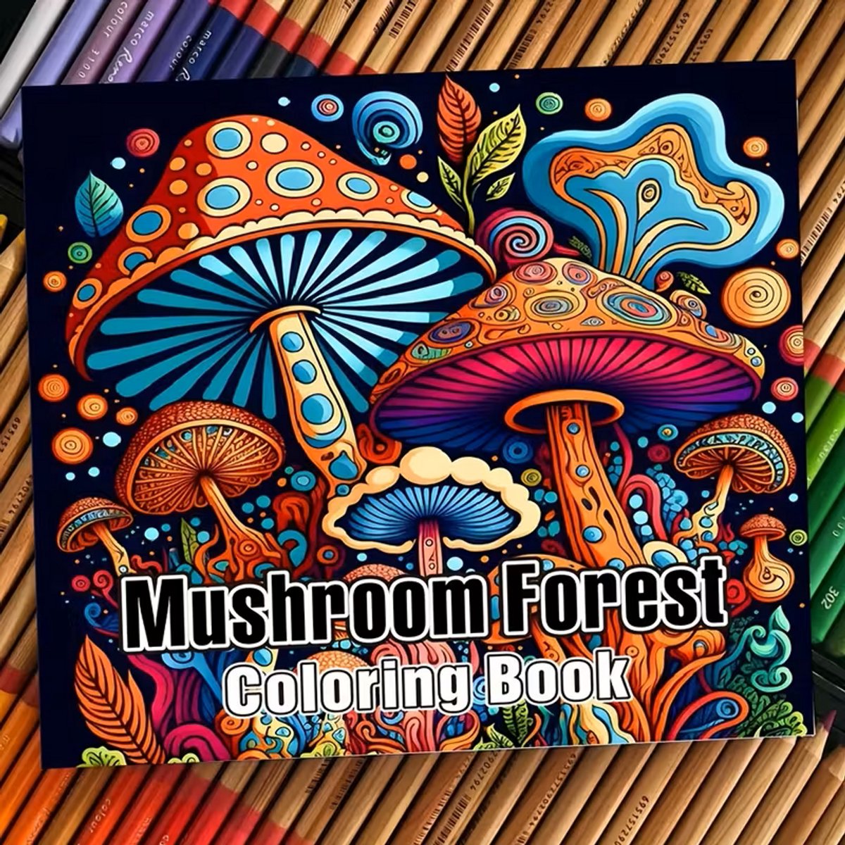 Kleurboek voor Volwassenen, Tieners en Kinderen - Magisch Paddenstoelen Bos - Ontspannend Anti Stress Kleuren - Gedetailleerde Illustraties van Mushroom Forest - Creatieve Hobby voor Thuis - Ideaal Cadeau voor Vrouwen & Mannen