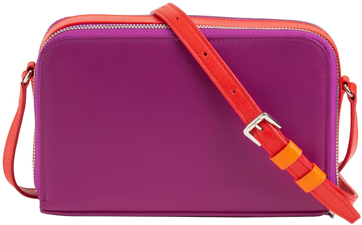 DuDu - Dames Schoudertas - Natuurlijke Leer - Minimalistisch Design - Middelgroot