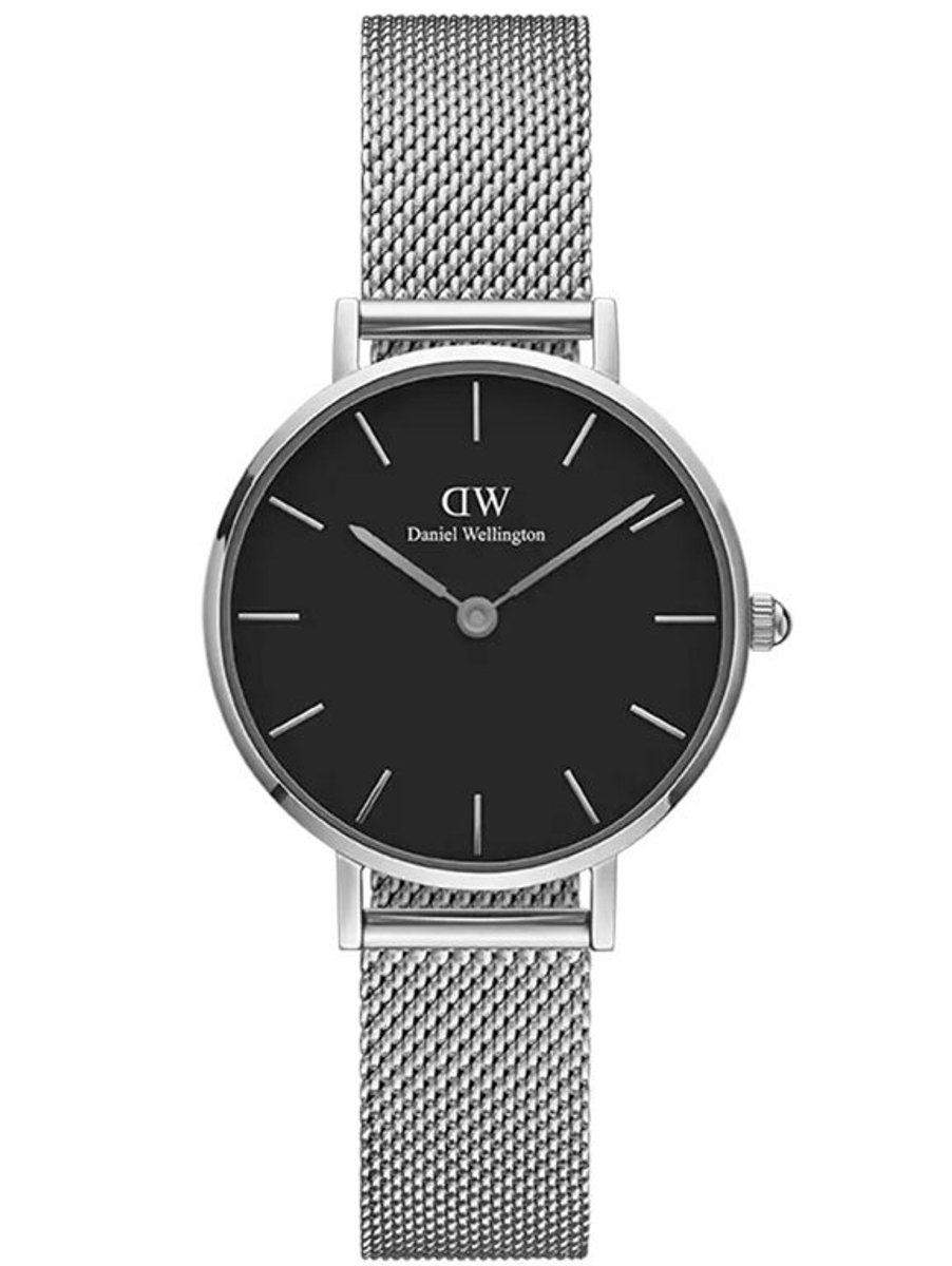 Daniel Wellington Petite Black Sterling horloge (32 mm) - Zilverkleurig