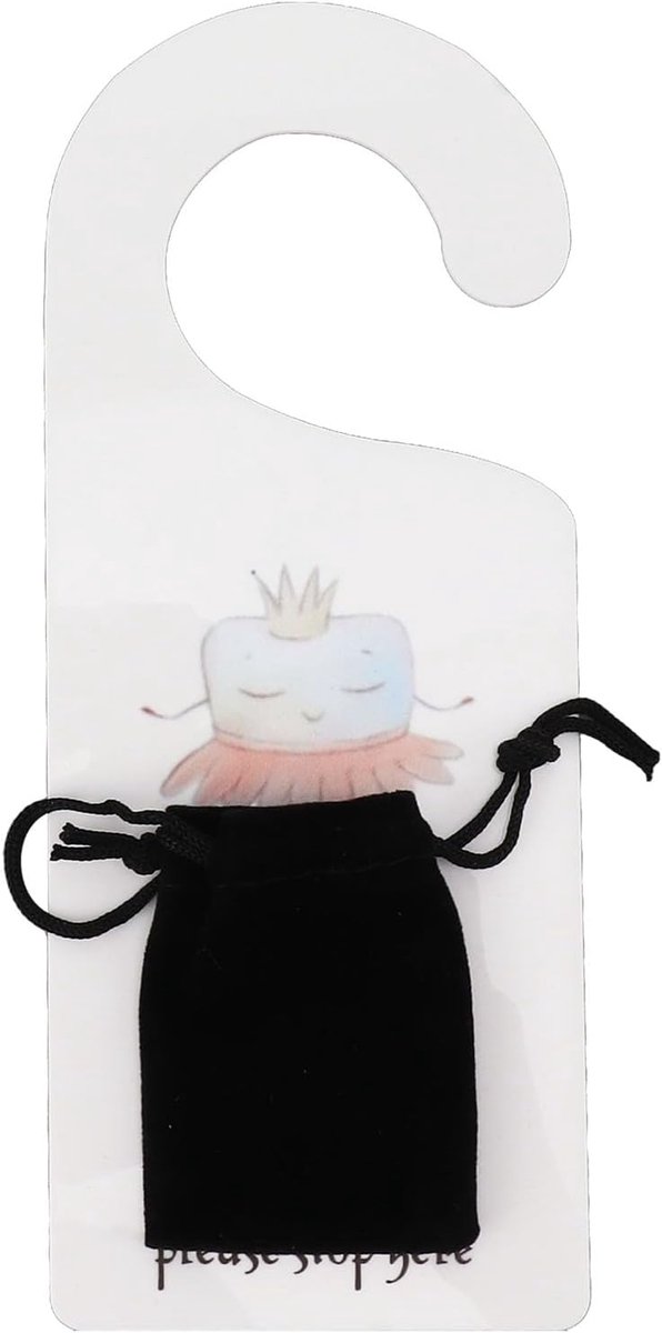 Tandenfee Deurhanger - Tandendoosje - Kinderen Motiveren - Met Opbergtasje - 21 x 20 cm - Multicolor