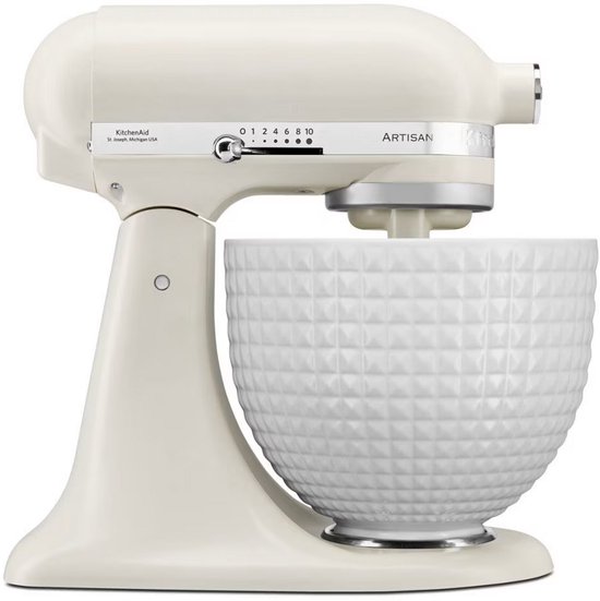 Kitchenaid Artisan 5KSM156CXEPL - Keukenmachine - 4,7L - Porcelein Wit - 3 Menghaken van KitchenAid — afbeelding 3