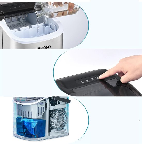 Kleine IJsblokjesmachine met Snelle IJsproductie en Zelfreiniging van InnovaGoods — afbeelding 5