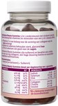 Een pot Davitamon Beauty Gummies met de ingrediëntenlijst en voedingswaarden.