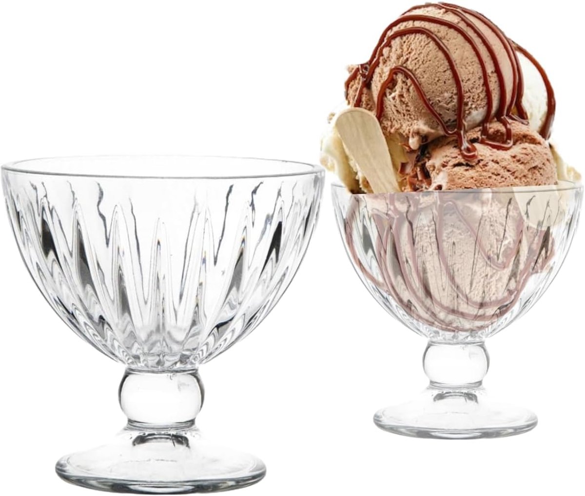 IJscoupe Glas - Dessert Kom - Desserts Serveren - Herbruikbaar Ontwerp - 280 ml