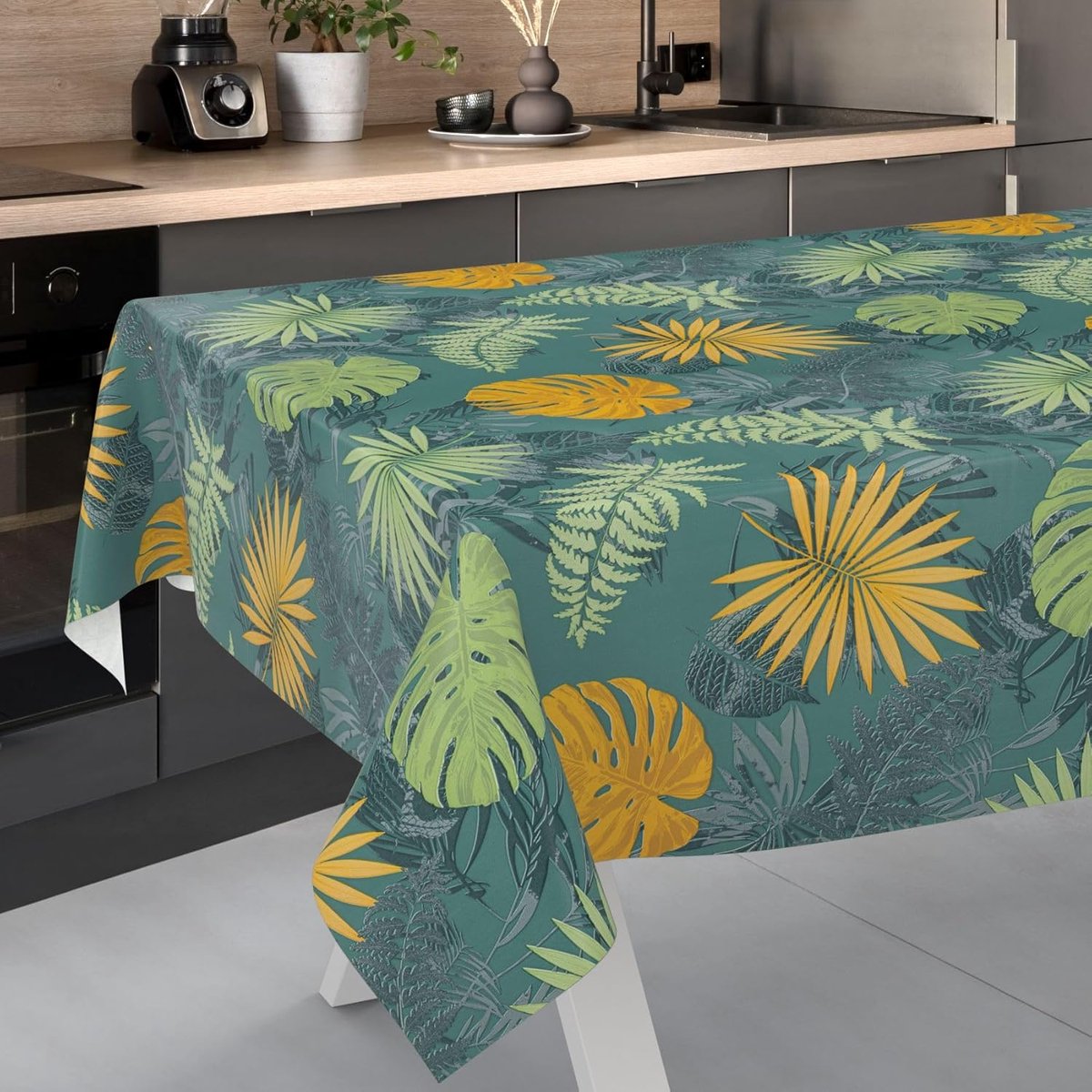 Tafelzeil Jungle - Afwasbaar Kleed - Buiten Eten - Snijbaar op Maat - 160 x 120 cm - Groen
