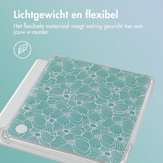 Ereader Hoes - Geschikt voor Kobo Libra Colour - Groen van Merkloos — afbeelding 4