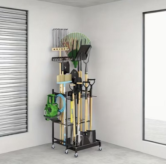Opbergstandaard voor tuingereedschap en garage | Organizer voor efficiënt opbergen