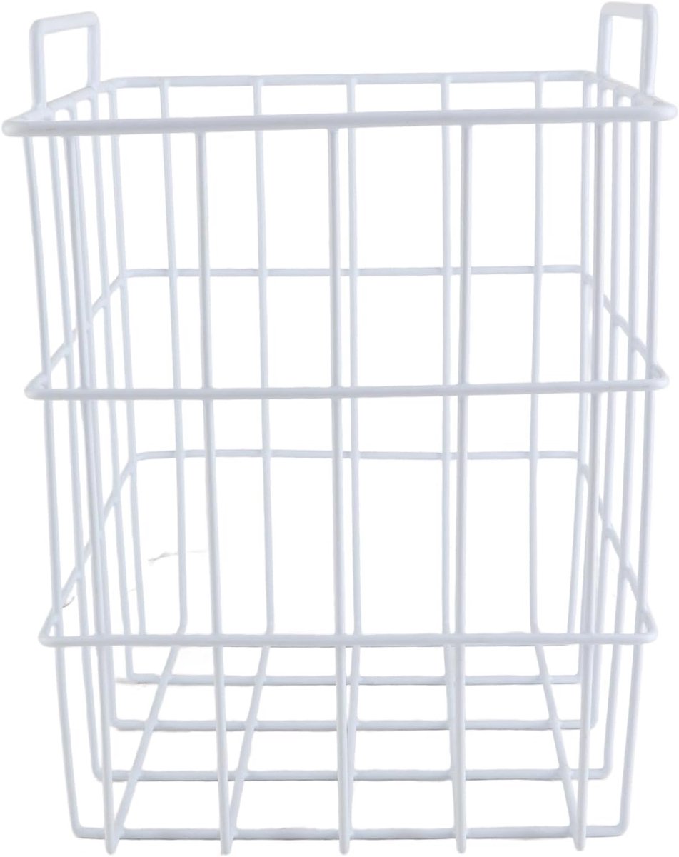 Draadmand - Opbergmand - Vriezer Organiseren - Roestvrij Staal PE Coating - Hoogte 315 mm