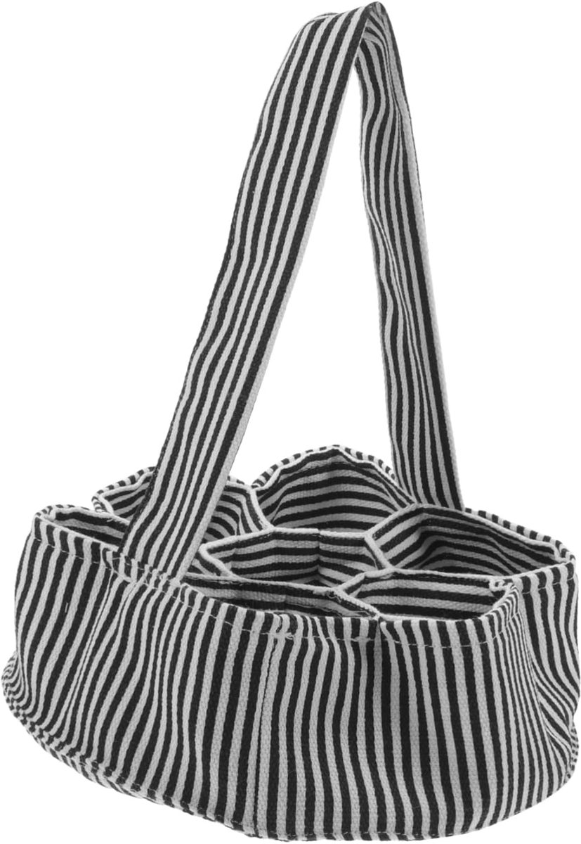 Eiermand Canvas - Eier Verzamelaar - Eieren Opvangen - 7 Zakjes Per Mand - 28 x 21 x 21 cm