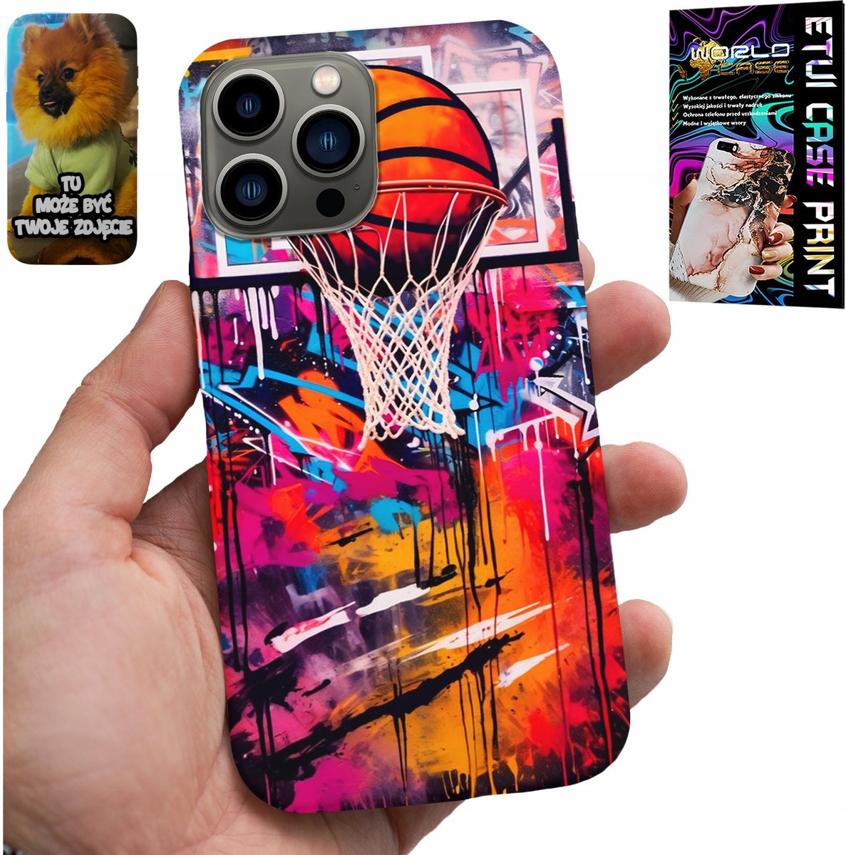 iPhone 13 Pro hoesje - NBA basketbal street graffiti basketbalfan