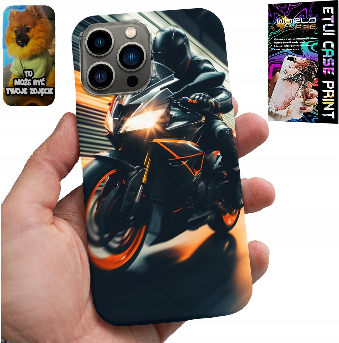 IPHONE 13 PRO HOESJE - MOTORFIETS MOTORVENTILATOR MOTORFIETS + GLAS