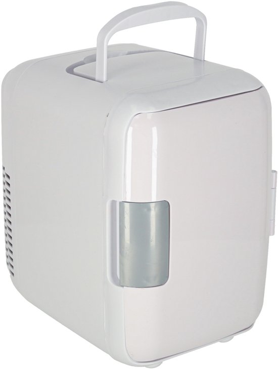 MOZY® - Draagbare Koelkast - 4 Liter - Wit - voor Koelen en Verwarmen - Draagbeugel - Energiezuinig - Autokoelkast - Reiskoelkast - Medicijnkoelkast van Merkloos — afbeelding 2