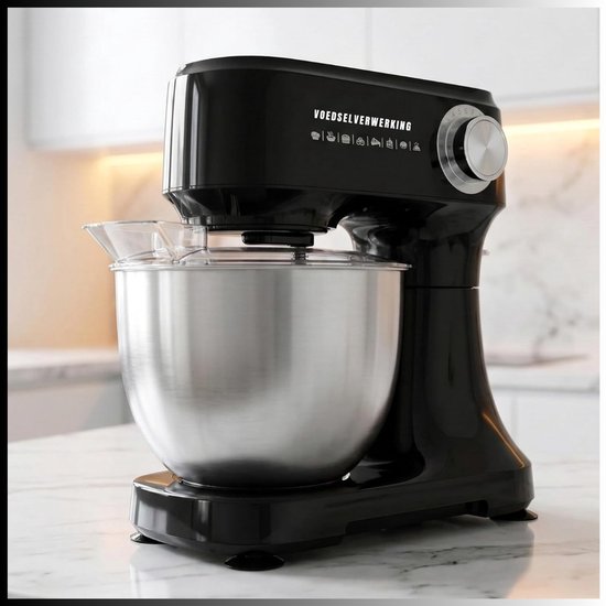 SAVI® Mixer met mengkom - Mixer - Mixer met mengkom keukenmachine - Zwart - 10cm x 28cm x 32cm van Merkloos — afbeelding 5